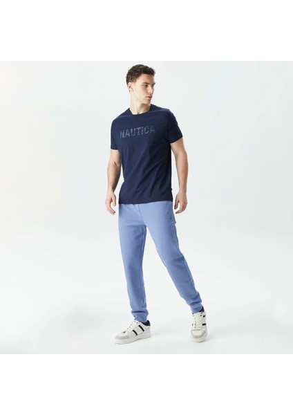 Erkek Mavi Standart Fit Eşofman Altı