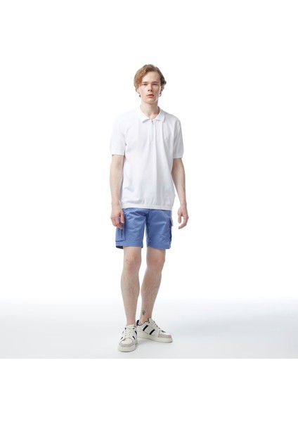 Erkek Beyaz Classic Fit Kısa Kollu Triko modelleri