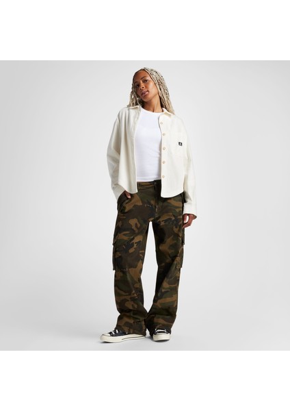 Classic Kadın Kadife Krem Gömlek modelleri