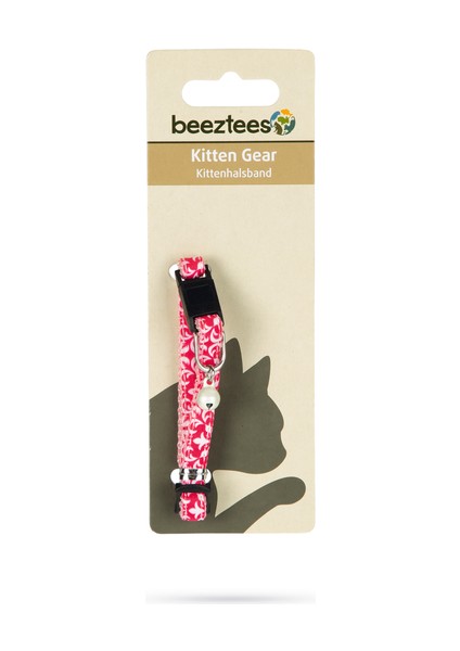 Yavru Kedi Boyun Tasması, Zilli, Pembe, 16-23CM modelleri