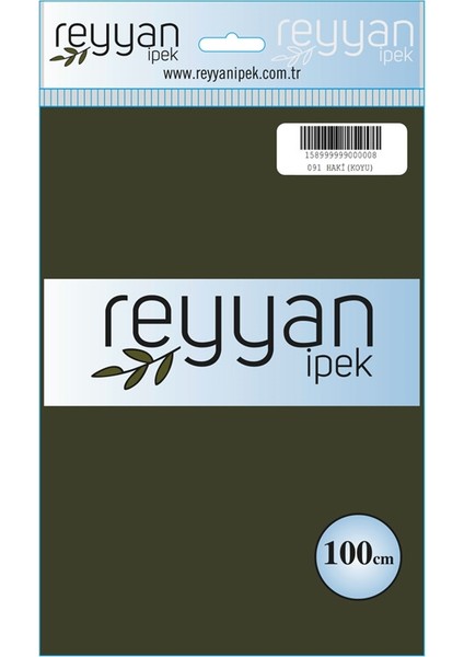 Düz Renk Poşetli Yazma - RENK-091 - Haki Koyu