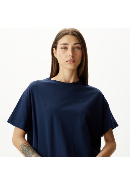Kadın Lacivert Relaxed Fit T-Shirt fırsatları