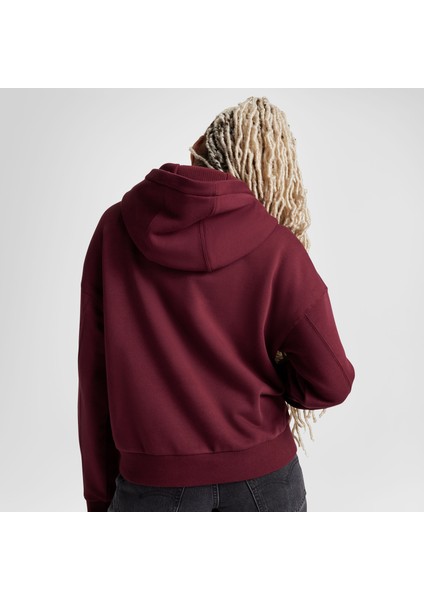 Classic Kadın Oversized Fit Bordo Hoodie fiyatları