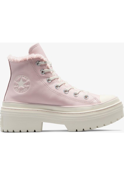 Chuck Taylor All Star Lugged Heel Unisex Pembe Deri Platform Bot