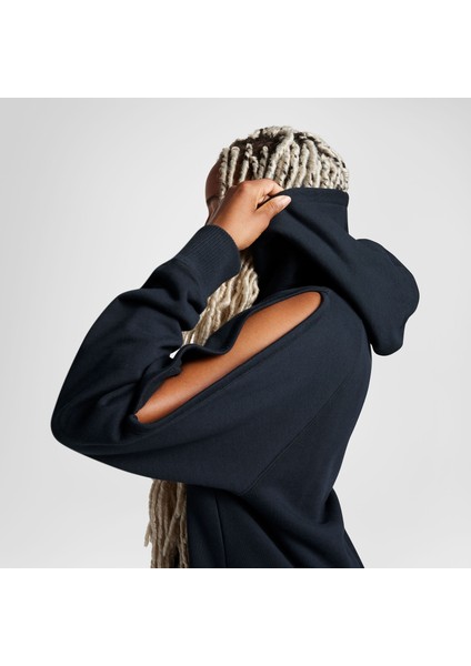 Classic Kadın Siyah Hoodie