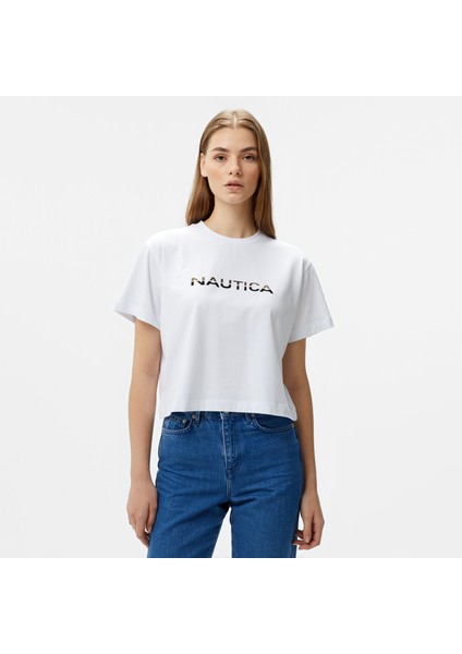 Kadın Beyaz Kısa Kollu T-Shirt