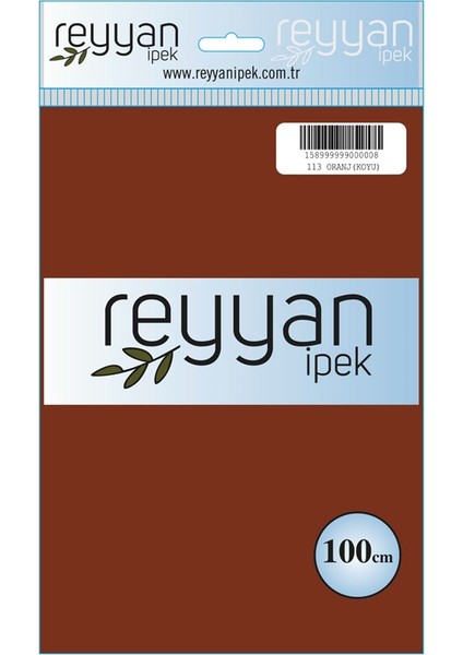 Düz Renk Poşetli Yazma - RENK-113 - Oranj Koyu