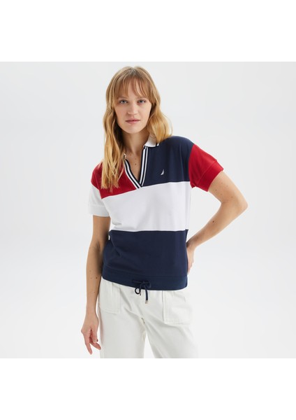 Kadın Lacivert Kısa Kollu Polo