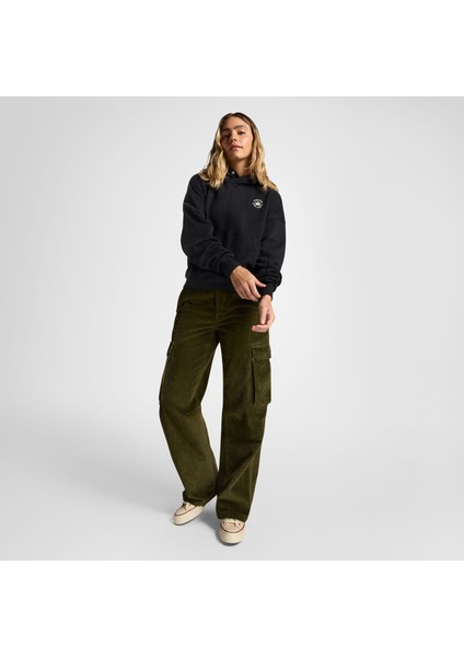 Classic Kadın Oversized Fit Siyah Hoodie fiyatları