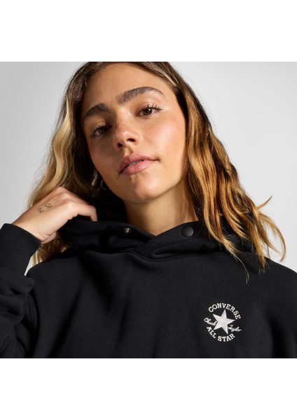 Classic Kadın Oversized Fit Siyah Hoodie indirimleri
