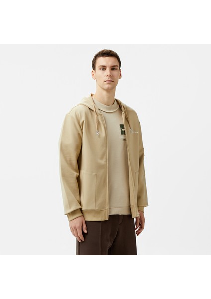 Unıted4 Cool M Full Zip Erkek Bej Sweatshirt