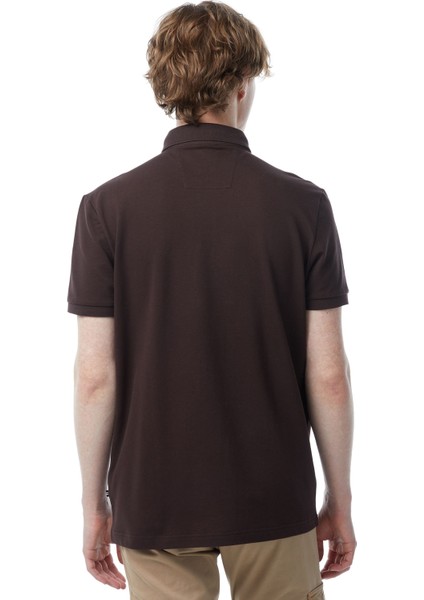 Erkek Kahverengi Slim Fit Kısa Kollu Polo fiyatları