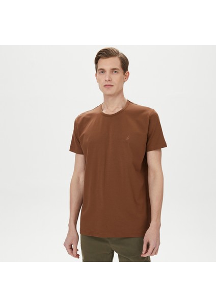 Erkek Kahverengi T-Shirt