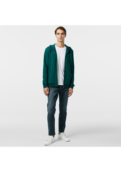 Erkek Yeşil Standart Fit Sweatshirt