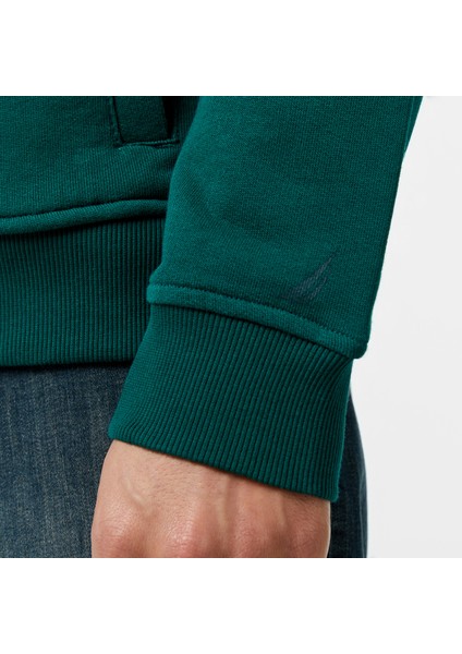 Erkek Yeşil Standart Fit Sweatshirt