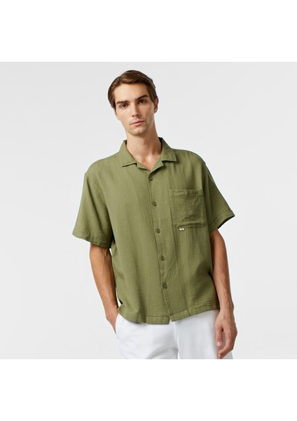 Unıted4 Classic Erkek Haki Gömlek