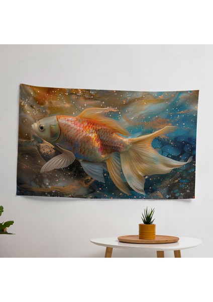 Sürrealizm Duvar Sanatı - Canlı Süblimasyon Baskı Kumaş Duvar Örtüsü
