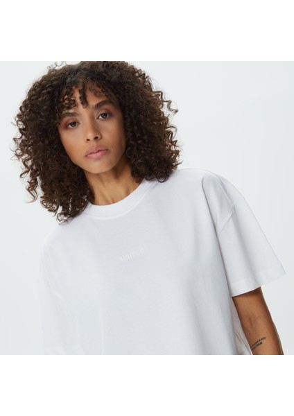 Unıted4 Classic Kadın Beyaz Crop T-Shirt fırsatları