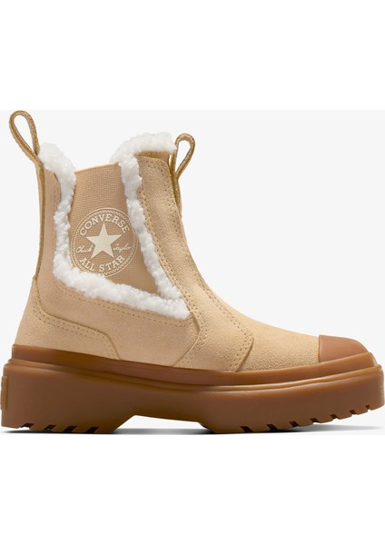 Chuck Taylor All Star Chelsea Lugged Çocuk Kahverengi Süet Platform Bot