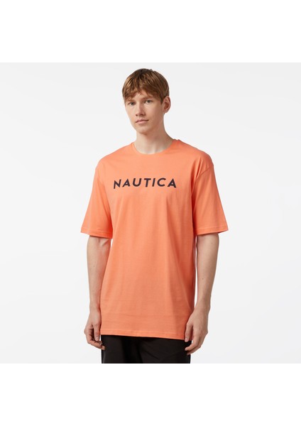 Erkek Turuncu Oversize T-Shirt