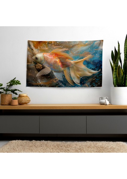 Sürrealizm Duvar Sanatı - Canlı Süblimasyon Baskı Kumaş Duvar Örtüsü