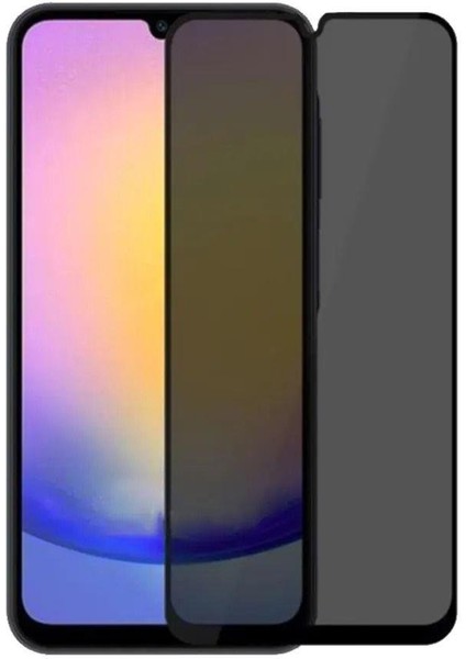 Samsung Galaxy A25- Uyumlu Privacy Hayalet - Gizli- Temperli Cam Ekran Koruyucu -Anti Static Esd-Hd