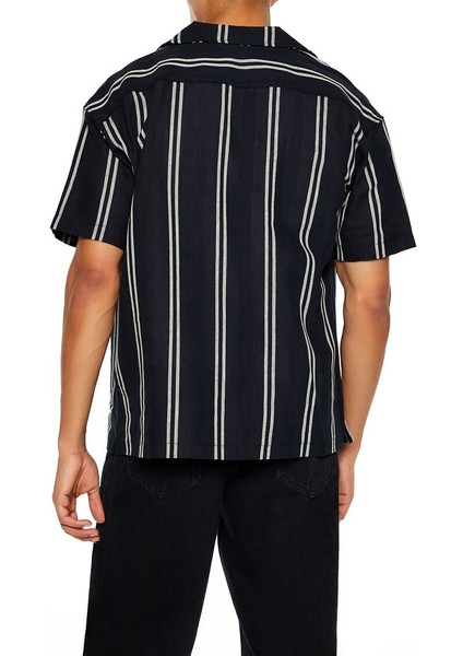 Dokulu Çizgili Gömlek modelleri