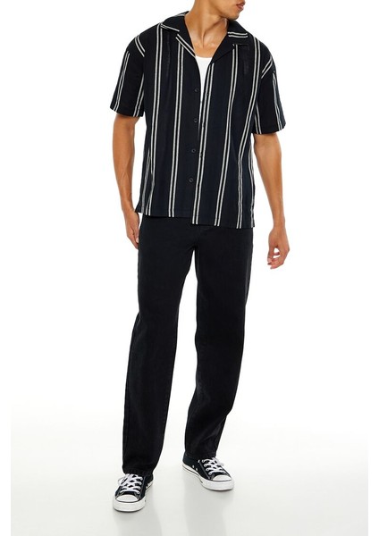 Dokulu Çizgili Gömlek fırsatları