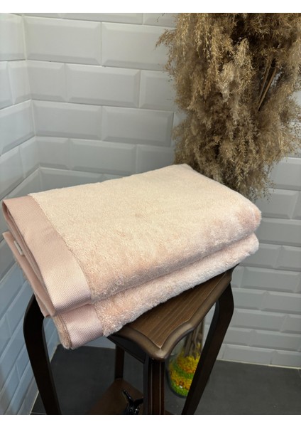 Cotton, Banyo, Havlusu - Pembe (Lif Hediyeli)