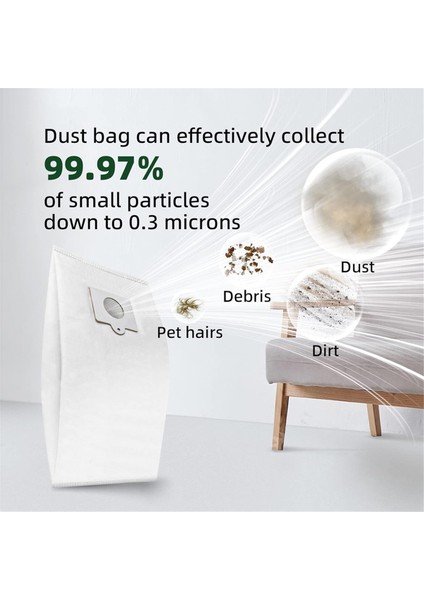 12 Adet 53292 Tip Q/c Hazneli Vakum Torbaları 200 400 600 700 800 Serisi Temizleyici Yedek Torbası (Yurt Dışından) fırsatları