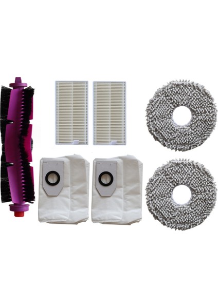 V12 V10 Robot Süpürge Aksesuarları Için Yedek Parçalar Ana Fırça Paspas Bezi Hepa Filtre Toz Torbası (Yurt Dışından)