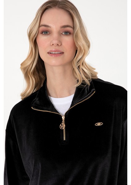 Kadın Siyah Sweatshirt 50292400-VR046 fiyatları