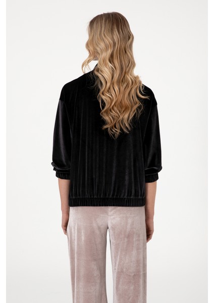 Kadın Siyah Sweatshirt 50292400-VR046 indirimleri