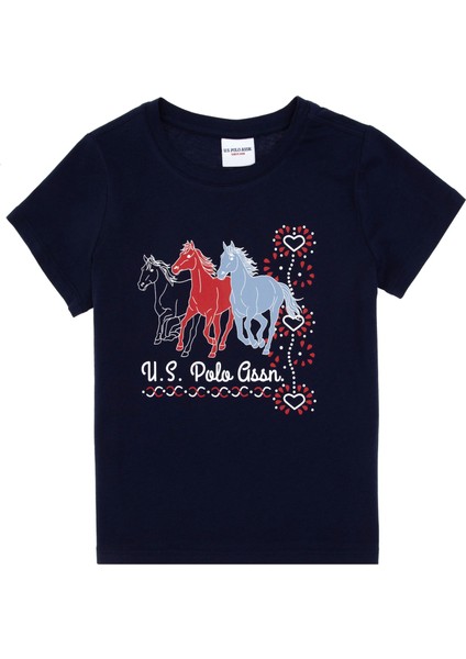 Kız Çocuk Lacivert Tişört 50306200-VR033