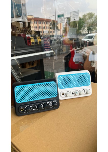 10 Watt Gitar Amfisi Saz Amfisi Şarjlı,bluetooth,overdrive Reverbli Enstrüman Amfisi