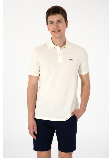 Erkek Krem Tişört Basic 50306007-VR071
