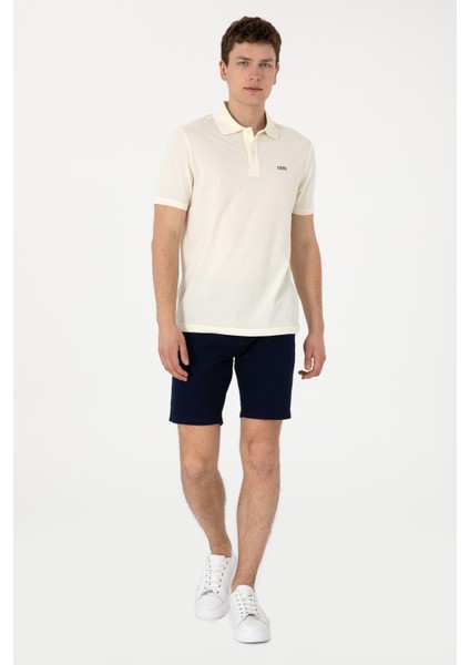 Erkek Krem Tişört Basic 50306007-VR071