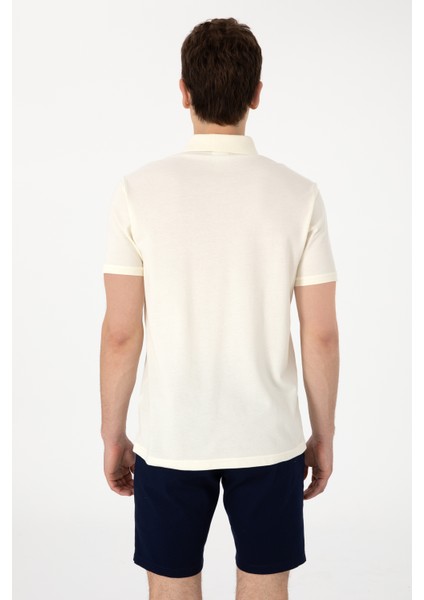 Erkek Krem Tişört Basic 50306007-VR071