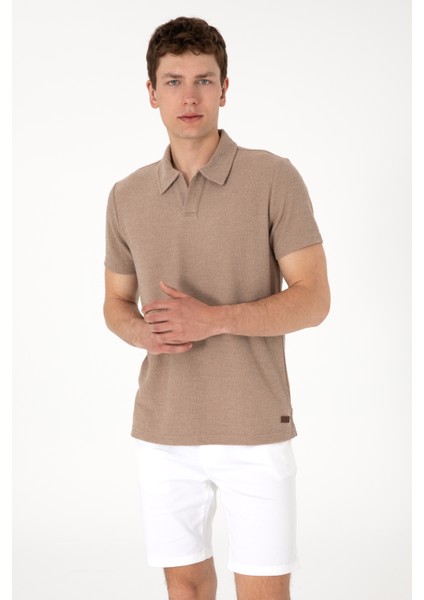 Erkek Camel Tişört 50303227-VR015
