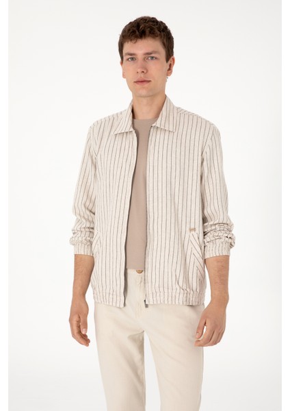 Erkek Krem Dokuma Mont 50299602-VR071