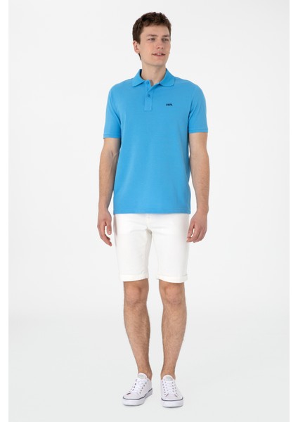 Erkek Turkuaz Tişört Basic 50306007-VR093 fırsatları