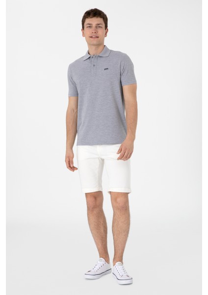 Erkek Gri Melanj Tişört Basic 50306007-VR086 fırsatları