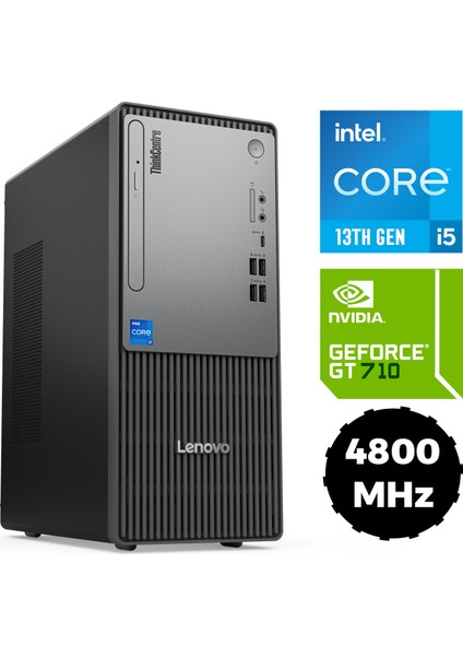 Thinkcentre Neo 50T Gen 5 I5-13400 32GB 512GB SSD 2 GB GT710 W11P Masaüstü Pc 12UB000BTR 035
