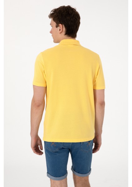 Erkek Sarı Tişört Basic 50306007-VR044 indirimleri