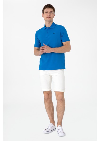 Erkek Kobalt Tişört Basic 50306007-VR077 fırsatları