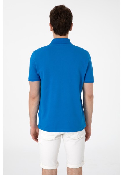 Erkek Kobalt Tişört Basic 50306007-VR077 indirimleri