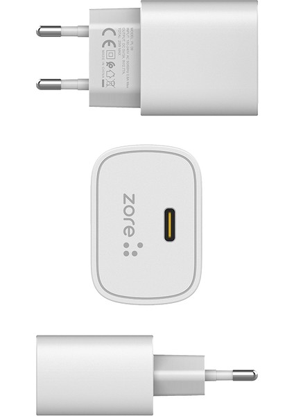 Vestel Venus E5/V5/V6/V7/Z10/Z20/Z30/Z40 Uyumlu Hızlı Şarj Başlığı 25W Pd To Type-C - PL09
