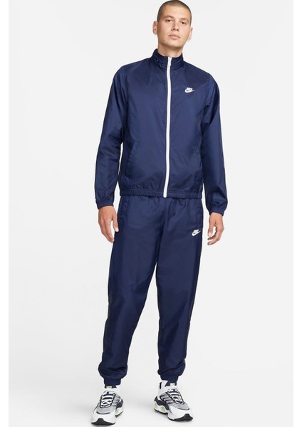 Sportswear Club Lined Woven Men's Track Suit Erkek Dokuma Eşofman Takımı Lacivert