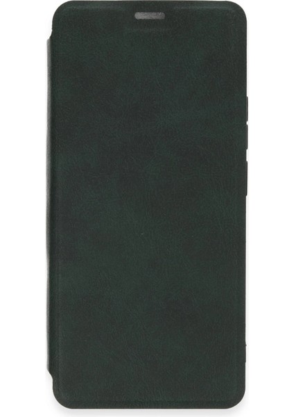Xiaomi Redmi Note 13 4g Kılıf Flip Cover - Koyu Yeşil Ynsmr