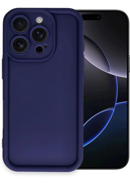 Apple iPhone 16 Pro Max Kılıf Viera Silikon - Lacivert Ynsmr